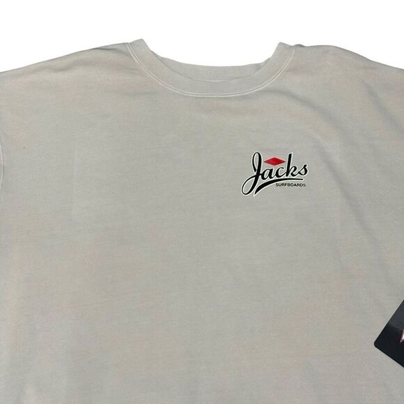 jacks surfboards hoodie TRENTON PIGMENT CREWNECK SWEATSHIRT - PIGMENT SAGE XL - Picture 4 of 6